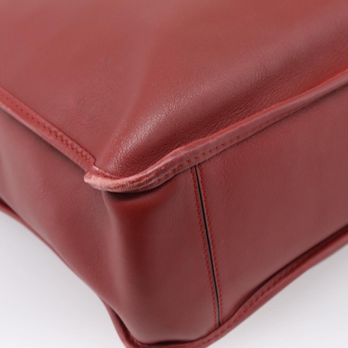 LOEWE Hand Bag Leather 2way Red Silver Auth 205076 - Jerrillo image 9