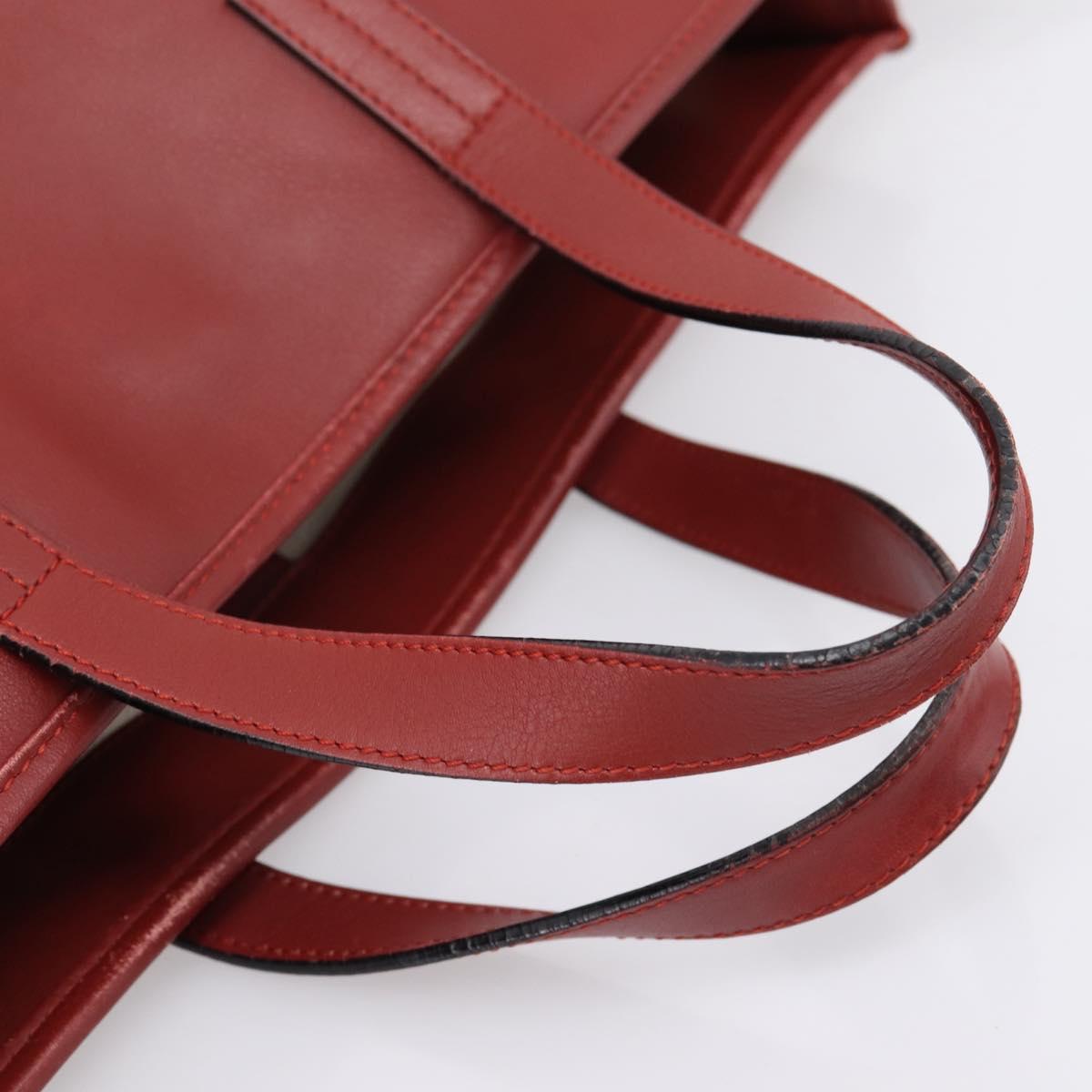 LOEWE Hand Bag Leather 2way Red Silver Auth 205076 - Jerrillo image 7