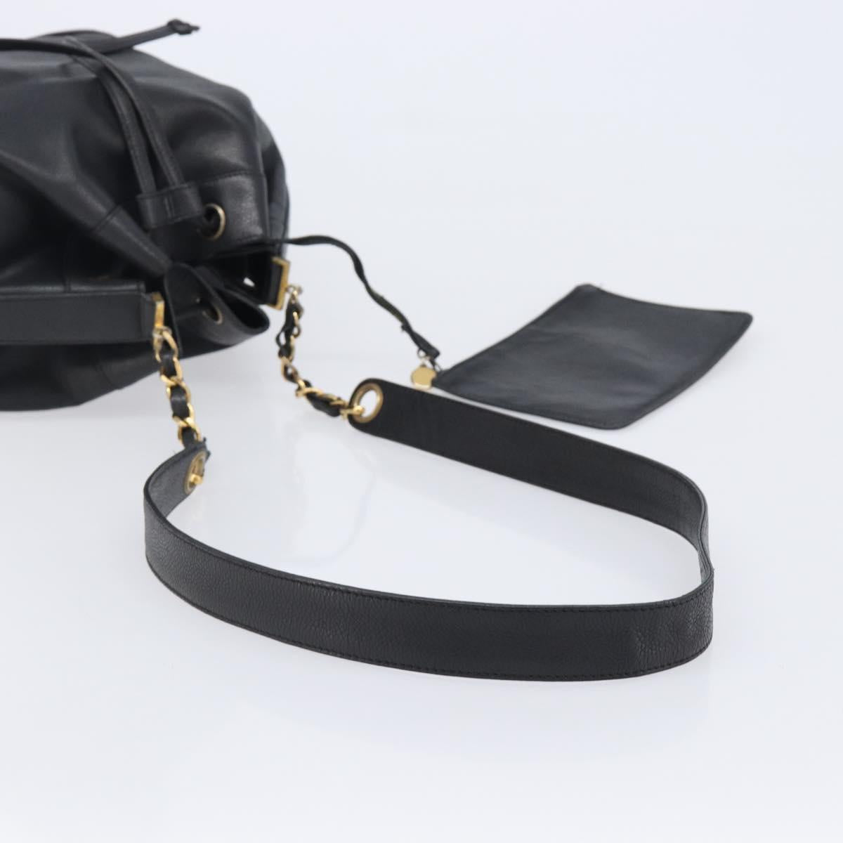 CHANEL Triple COCO Mark Shoulder Bag Caviar Skin Black Gold CC Auth 206050V - Jerrillo image 7