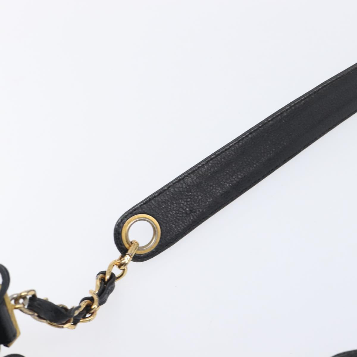 CHANEL Triple COCO Mark Shoulder Bag Caviar Skin Black Gold CC Auth 206050V - Jerrillo image 9