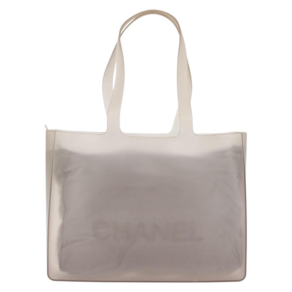 CHANEL Tote Bag Rubber Gray CC Auth 206363 - Jerrillo image 2