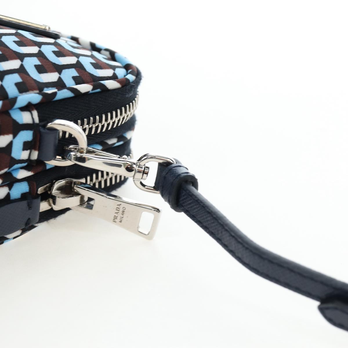 PRADA Mini Shoulder Bag Nylon Blue Silver 1N1860 Auth am12089V - Jerrillo image 8