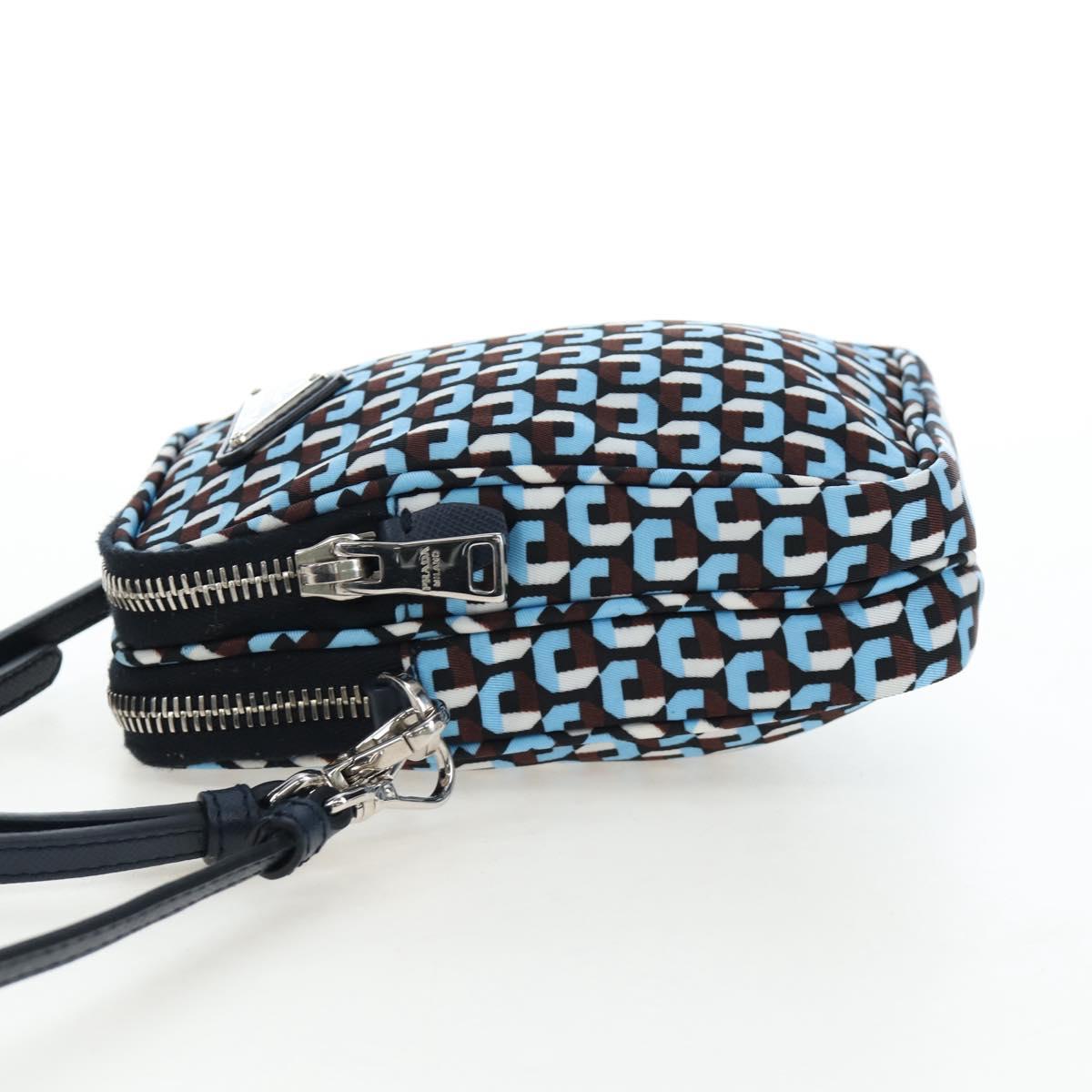 PRADA Mini Shoulder Bag Nylon Blue Silver 1N1860 Auth am12089V - Jerrillo image 3