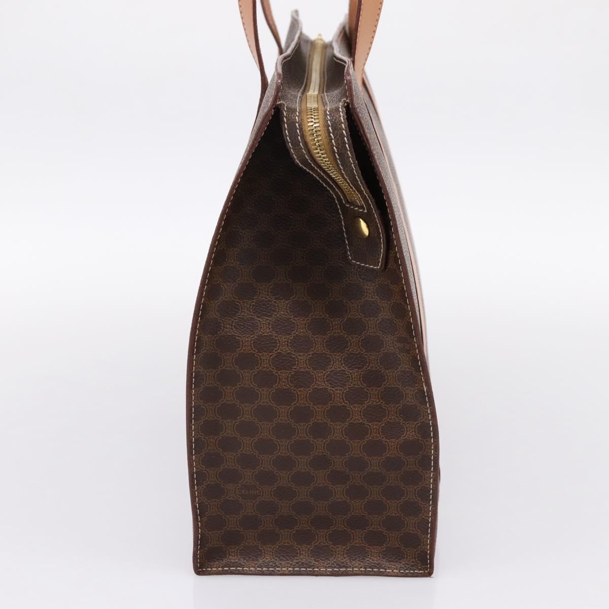 CELINE Macadam Canvas Tote Bag PVC Leather Brown Gold Auth am12243V - Jerrillo image 5