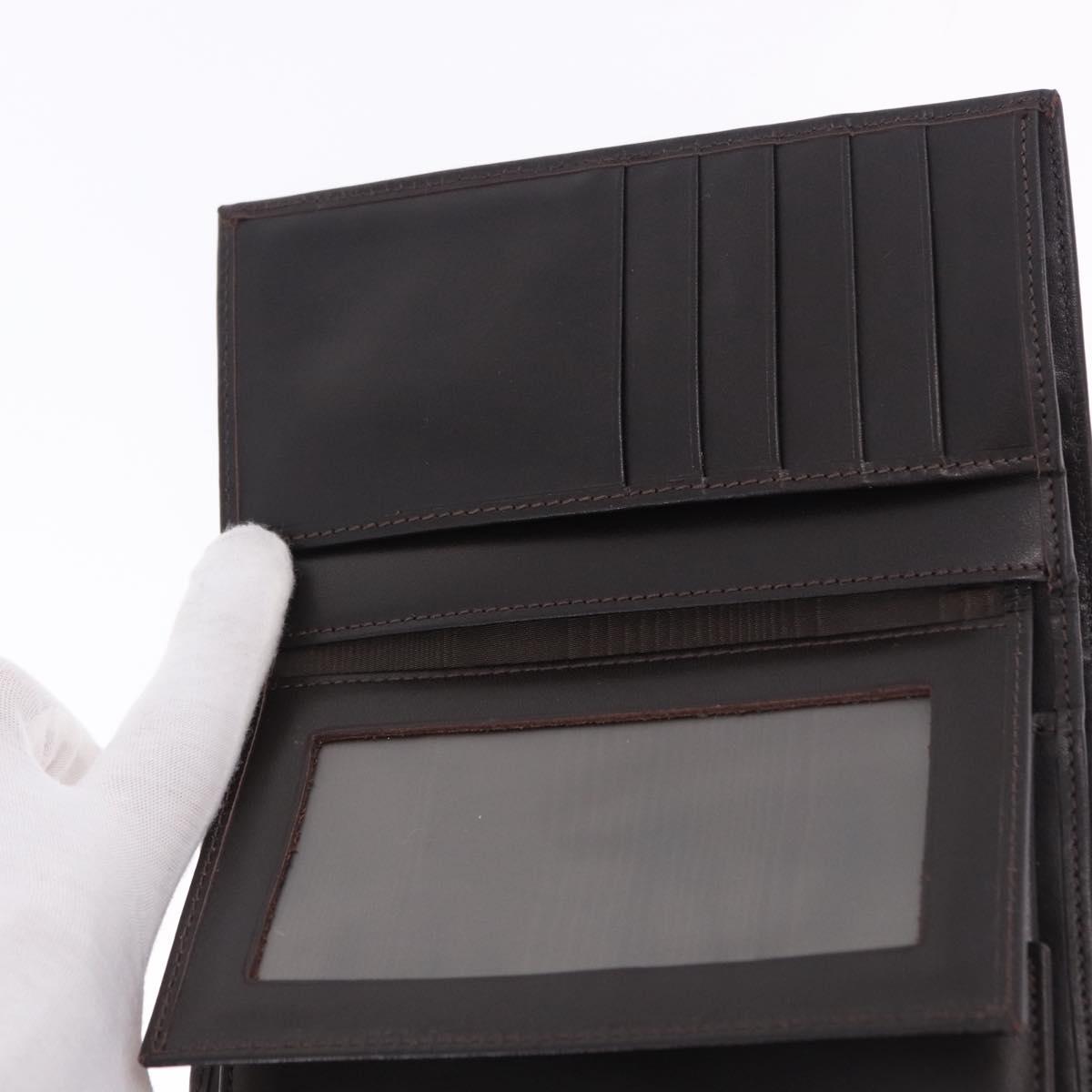 FENDI Zucca Canvas Compact Trifold Wallet Black Brown Auth am12383V - Jerrillo image 9