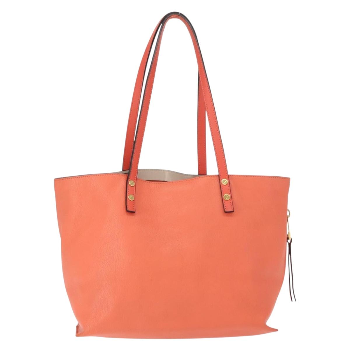 Chloe Dylan Tote Bag Leather Gold salmon pink Auth am9397 - Jerrillo image 3