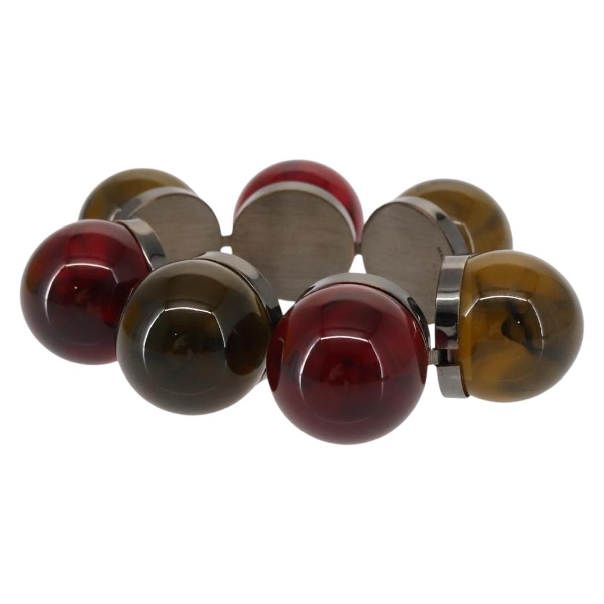 FENDI Colored Stones Bracelet metal Red Auth am9407V - Jerrillo image 4