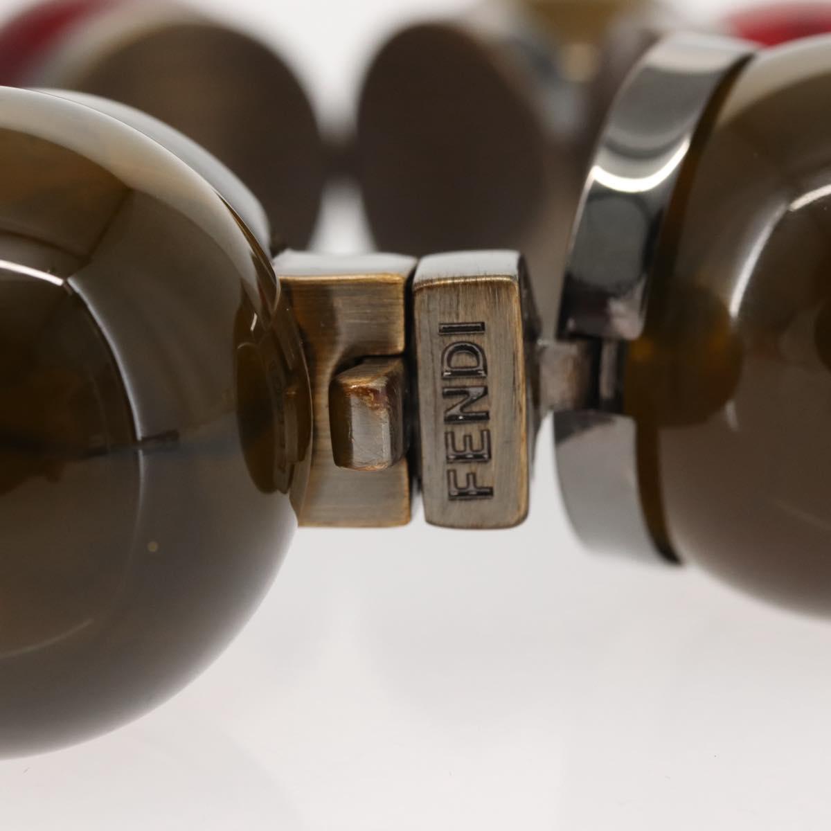 FENDI Colored Stones Bracelet metal Red Auth am9407V - Jerrillo image 6