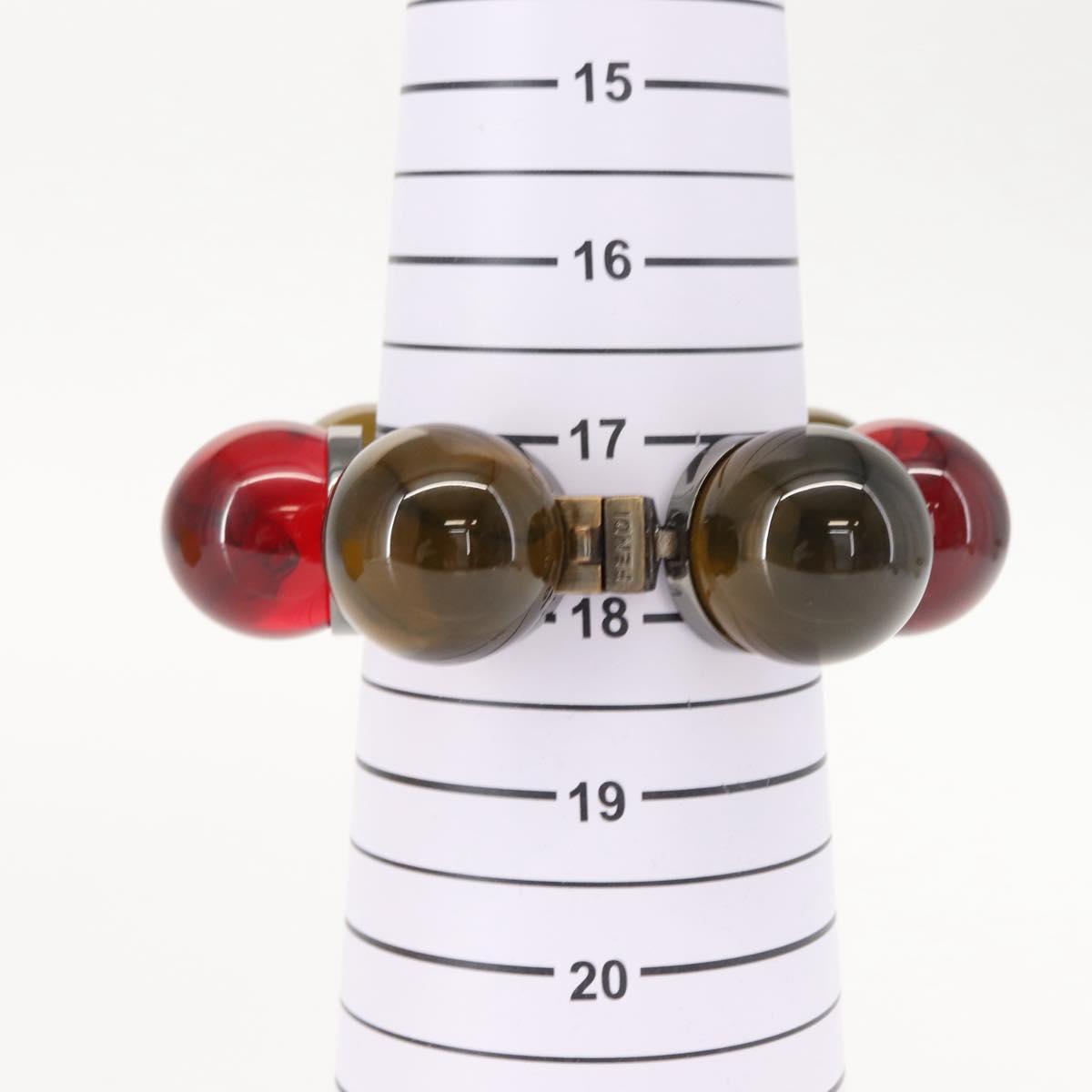 FENDI Colored Stones Bracelet metal Red Auth am9407V - Jerrillo image 8