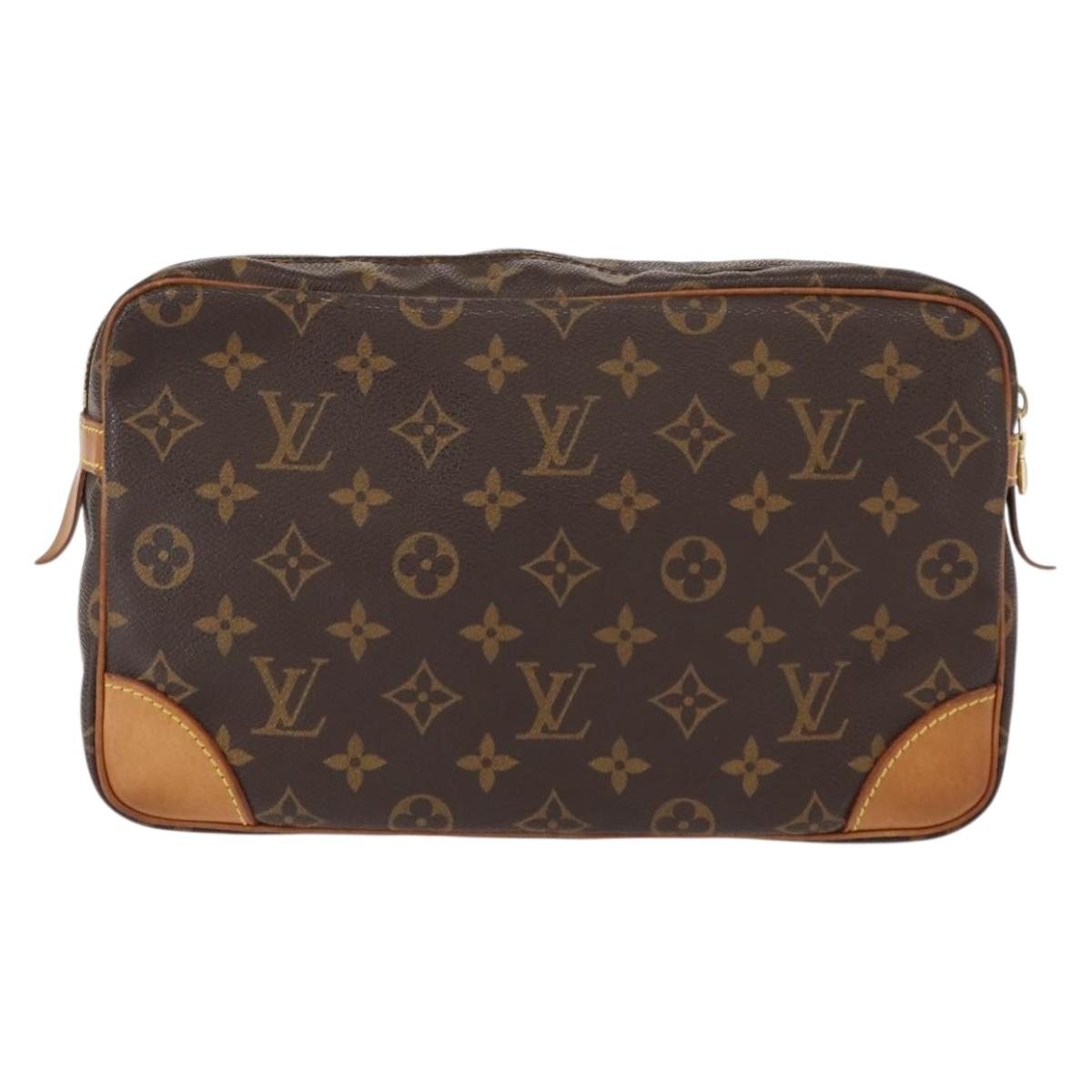 LOUIS VUITTON Monogram Compiegne 28 Clutch Bag M51845 LV Auth am9433 - Jerrillo image 2