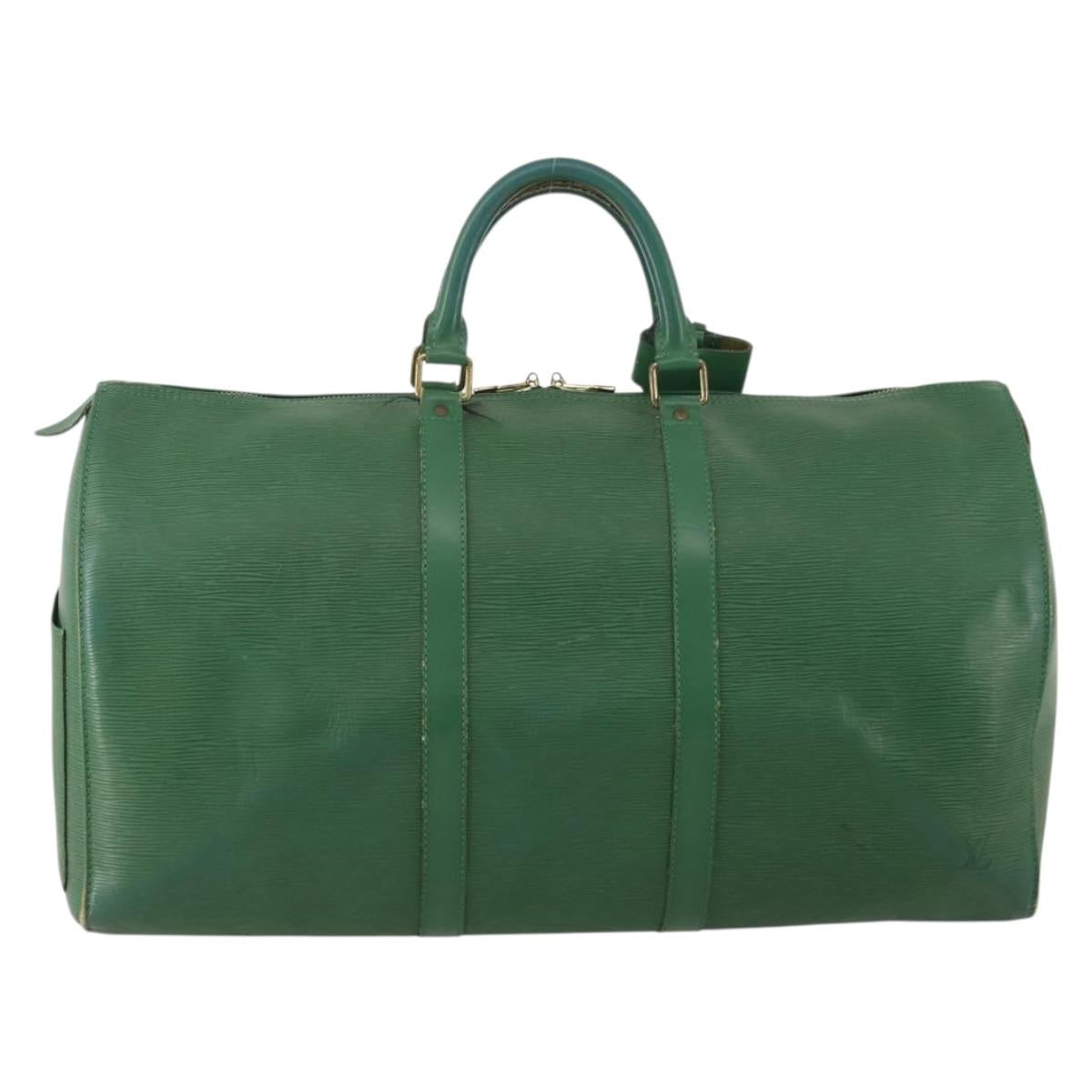 LOUIS VUITTON Epi Keepall 50 Boston Bag Green M42964 LV Auth ar14105 - Jerrillo image 2