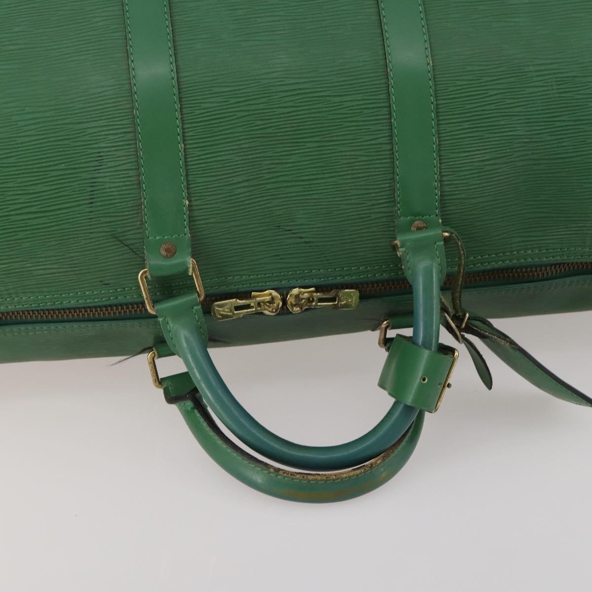 LOUIS VUITTON Epi Keepall 50 Boston Bag Green M42964 LV Auth ar14105 - Jerrillo image 7