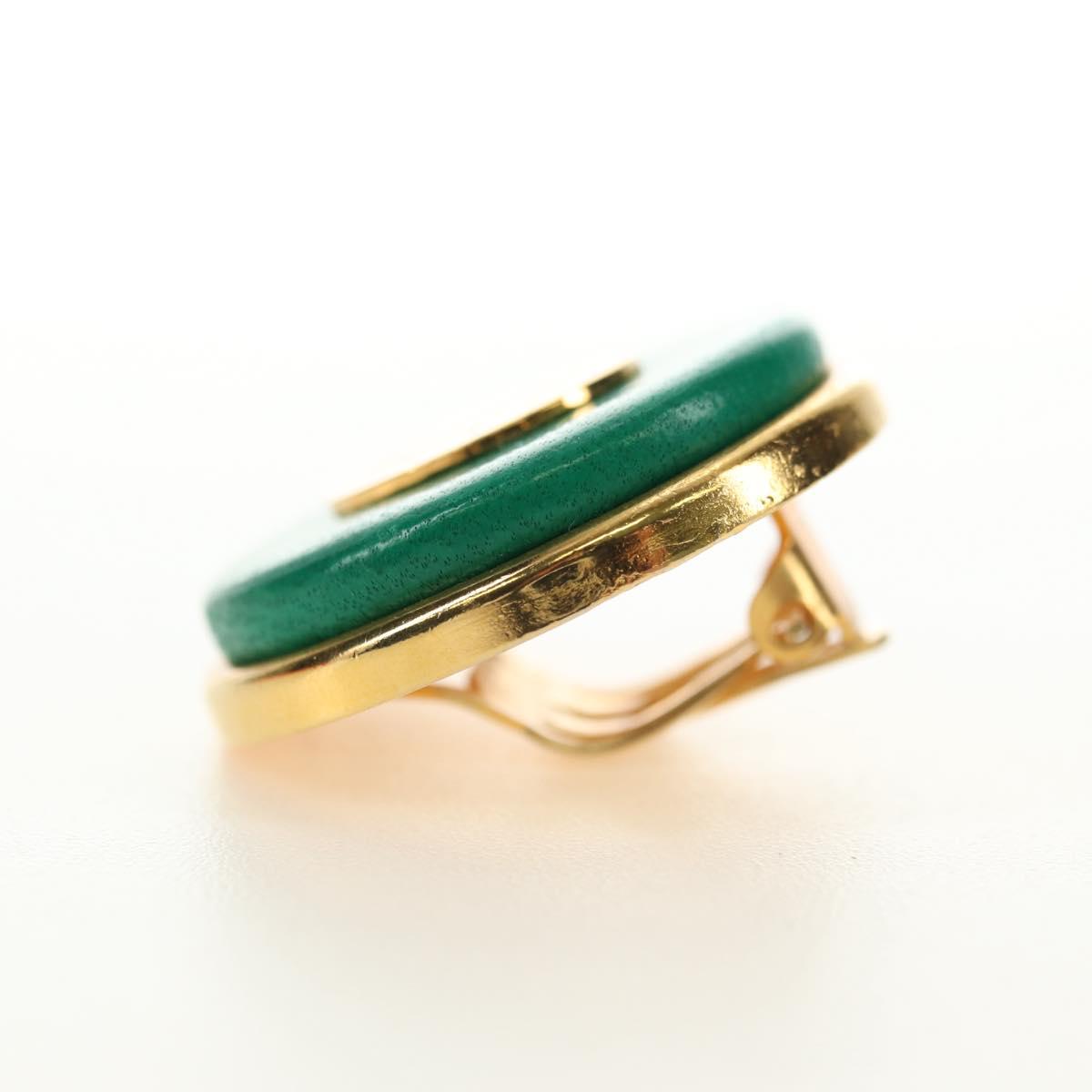 HERMES Serie Leather Earrings metal Green Auth BA12999V - Jerrillo image 10