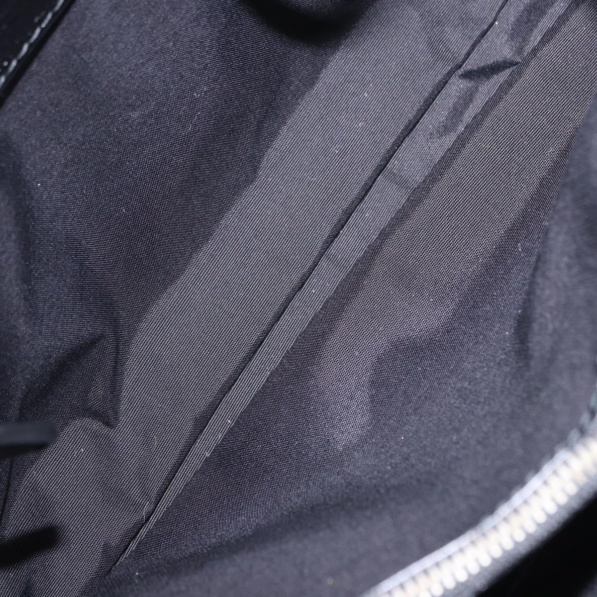 Christian Dior Lady Dior Chain Bag Patent Leather Black Silver Auth BA14101V - Jerrillo image 10