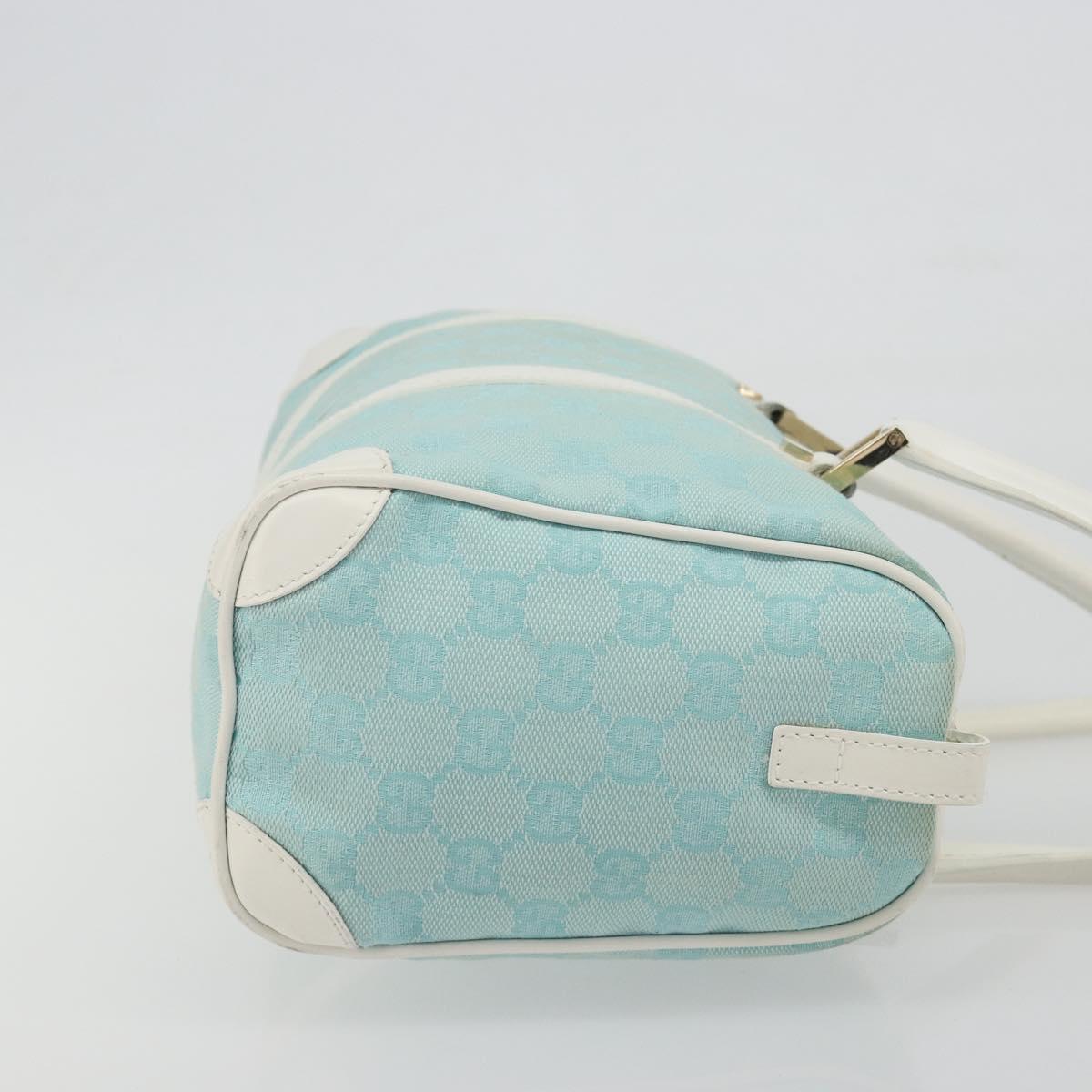 GUCCI GG Canvas Hand Bag Light Blue Gold 000 0851 Auth BA14180A - Jerrillo image 3