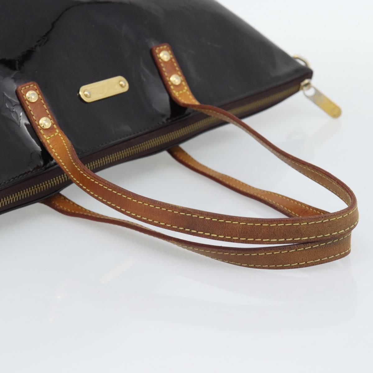 LOUIS VUITTON Monogram Vernis Bellevue GM Tote Bag Amarante M93589 Auth BA14199 - Jerrillo image 7