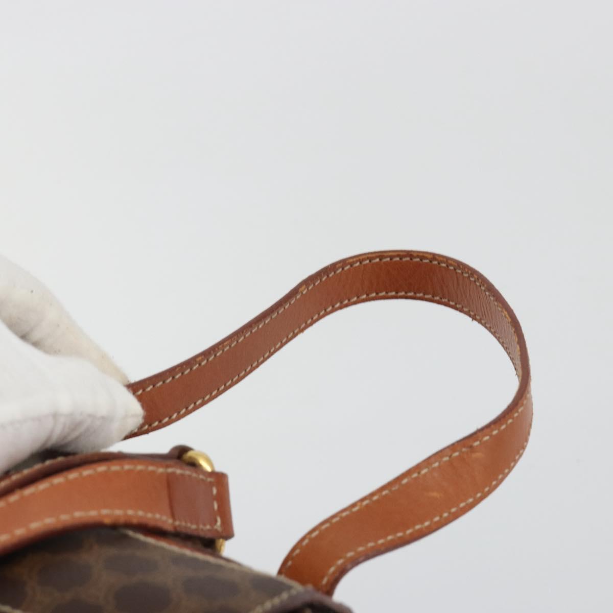 CELINE Macadam Backpack PVC Leather Brown Gold Tone Auth BA14576A - Jerrillo image 7