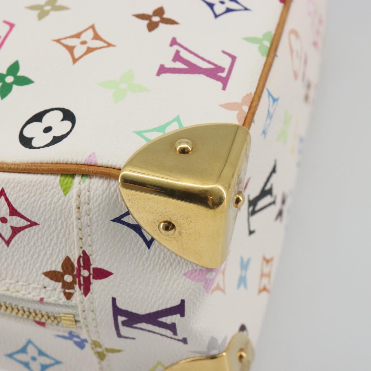 LOUIS VUITTON Monogram Multicolor Trouville Hand Bag White M92663 Auth BA14885V - Jerrillo image 9