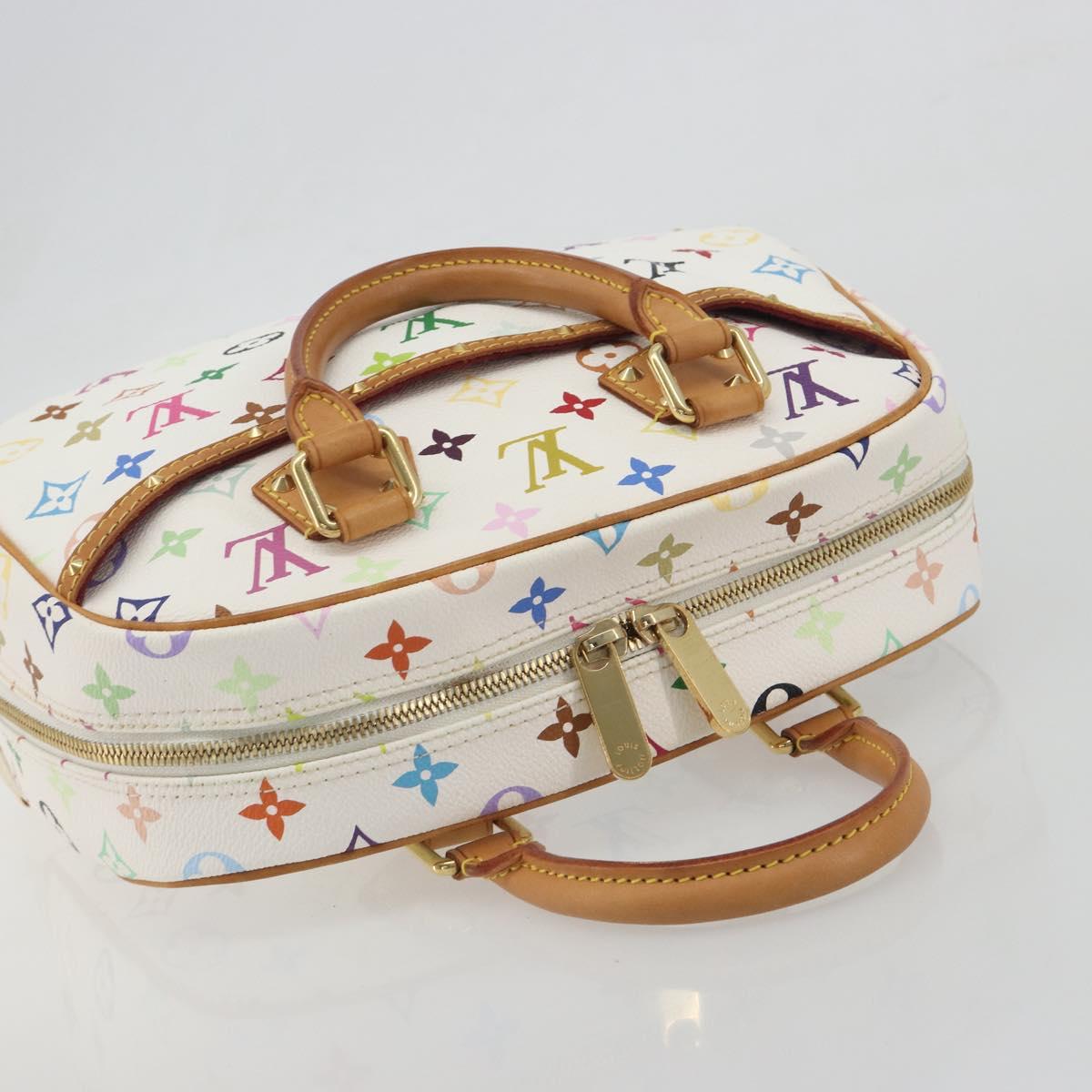 LOUIS VUITTON Monogram Multicolor Trouville Hand Bag White M92663 Auth BA14885V - Jerrillo image 6
