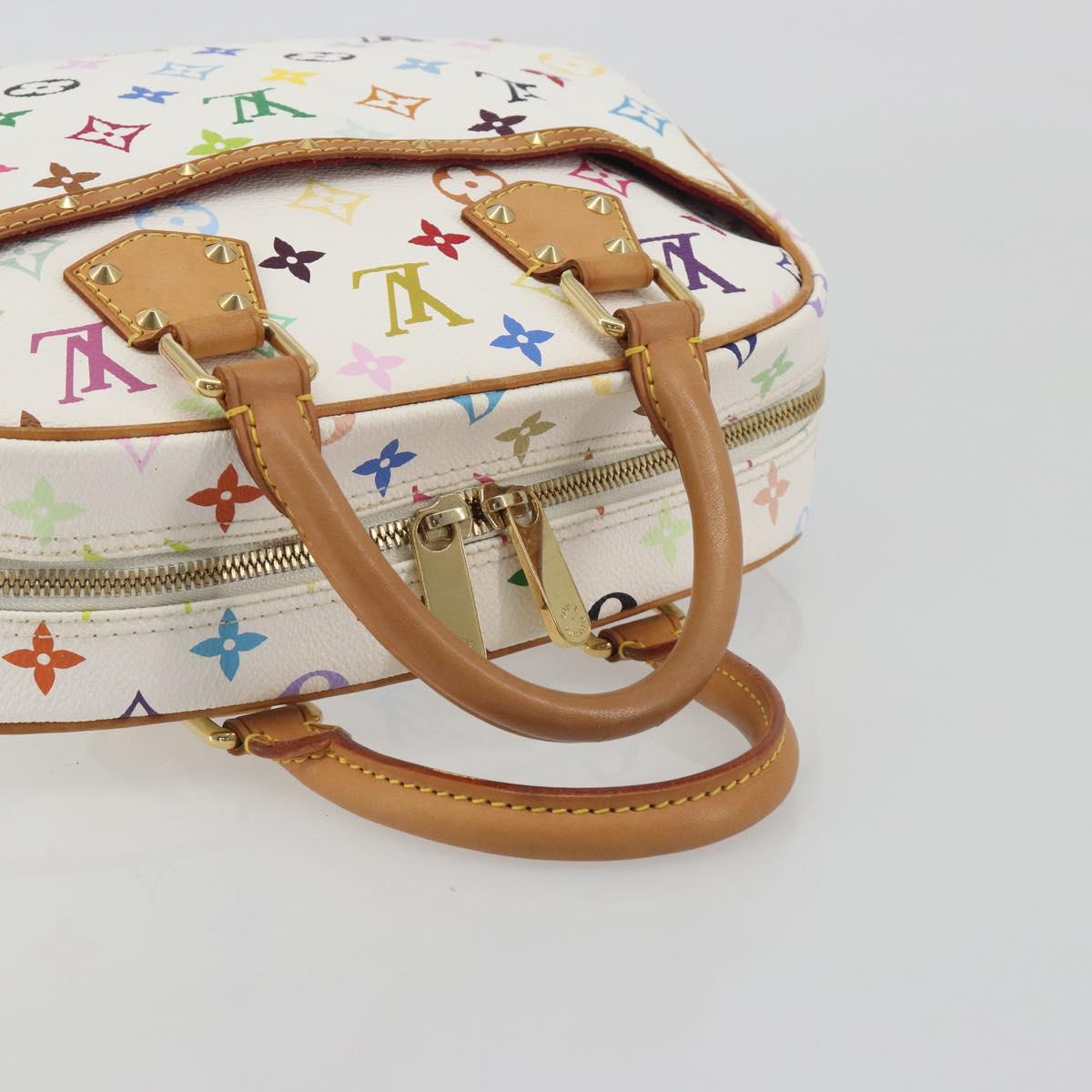 LOUIS VUITTON Monogram Multicolor Trouville Hand Bag White M92663 Auth BA14885V - Jerrillo image 7
