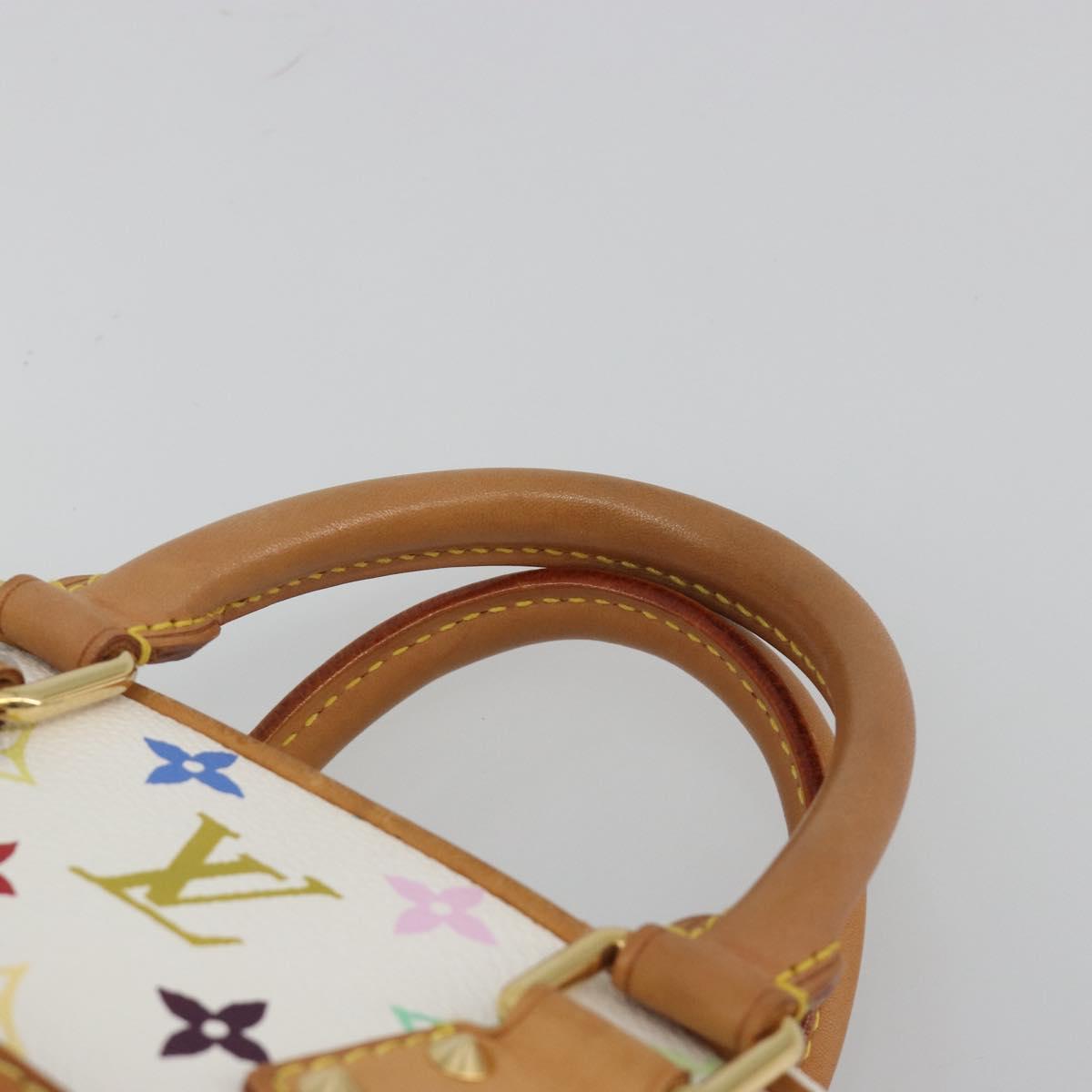 LOUIS VUITTON Monogram Multicolor Trouville Hand Bag White M92663 Auth BA14885V - Jerrillo image 8