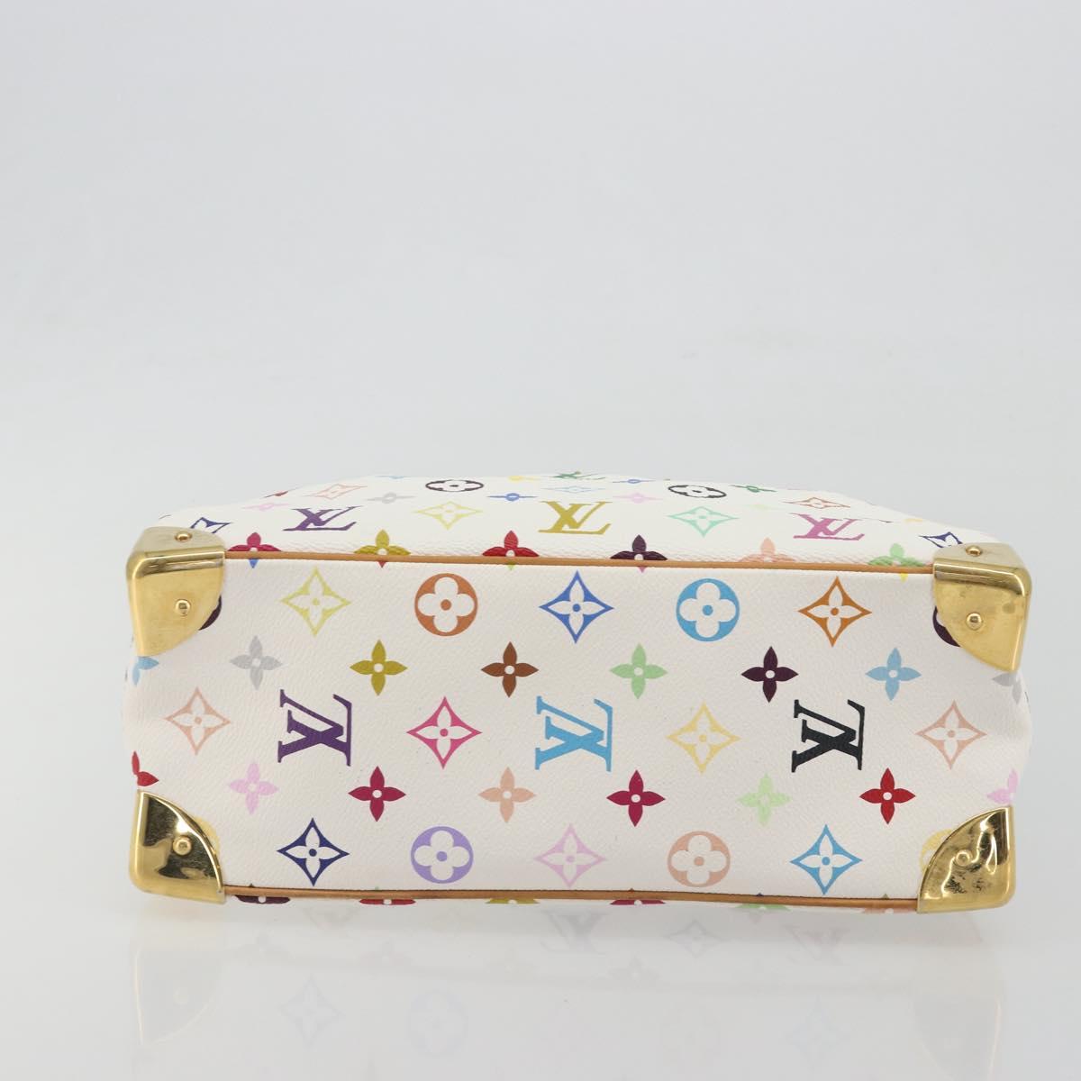 LOUIS VUITTON Monogram Multicolor Trouville Hand Bag White M92663 Auth BA14885V - Jerrillo image 5