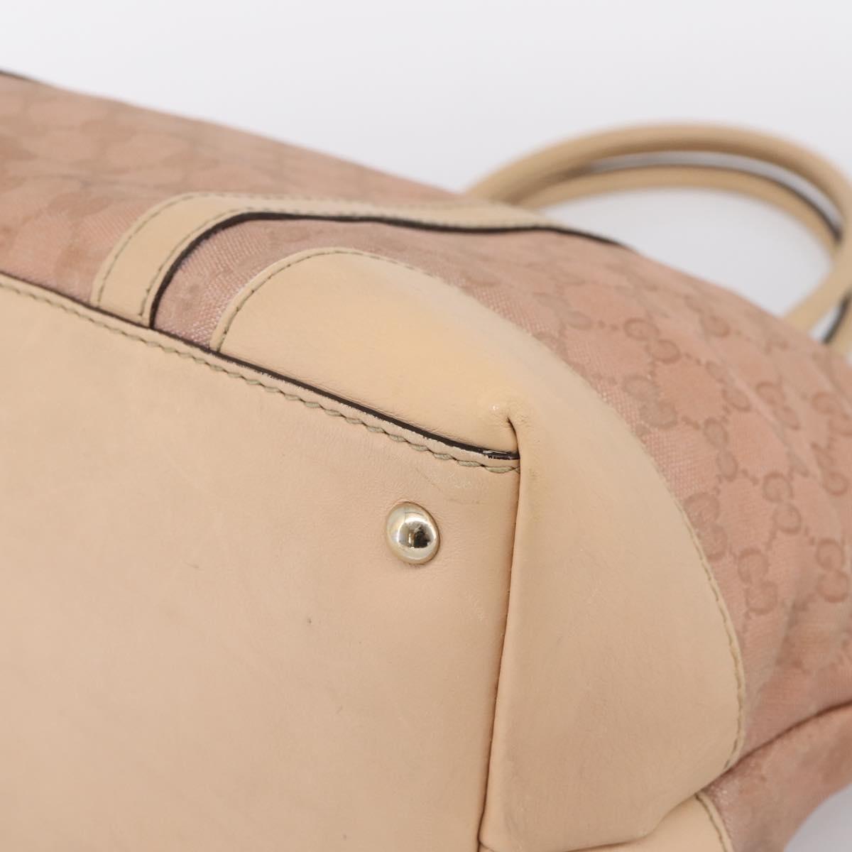 GUCCI GG Canvas Tote Bag Pink Gold Tone 257068 Auth BA14937 - Jerrillo image 9