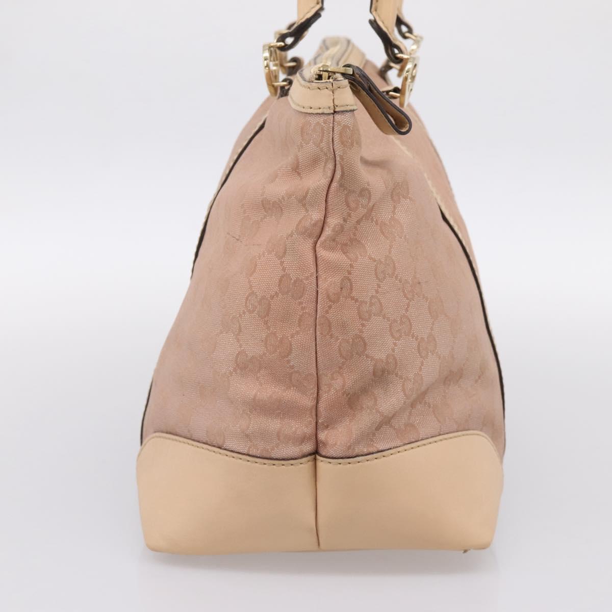 GUCCI GG Canvas Tote Bag Pink Gold Tone 257068 Auth BA14937 - Jerrillo image 3