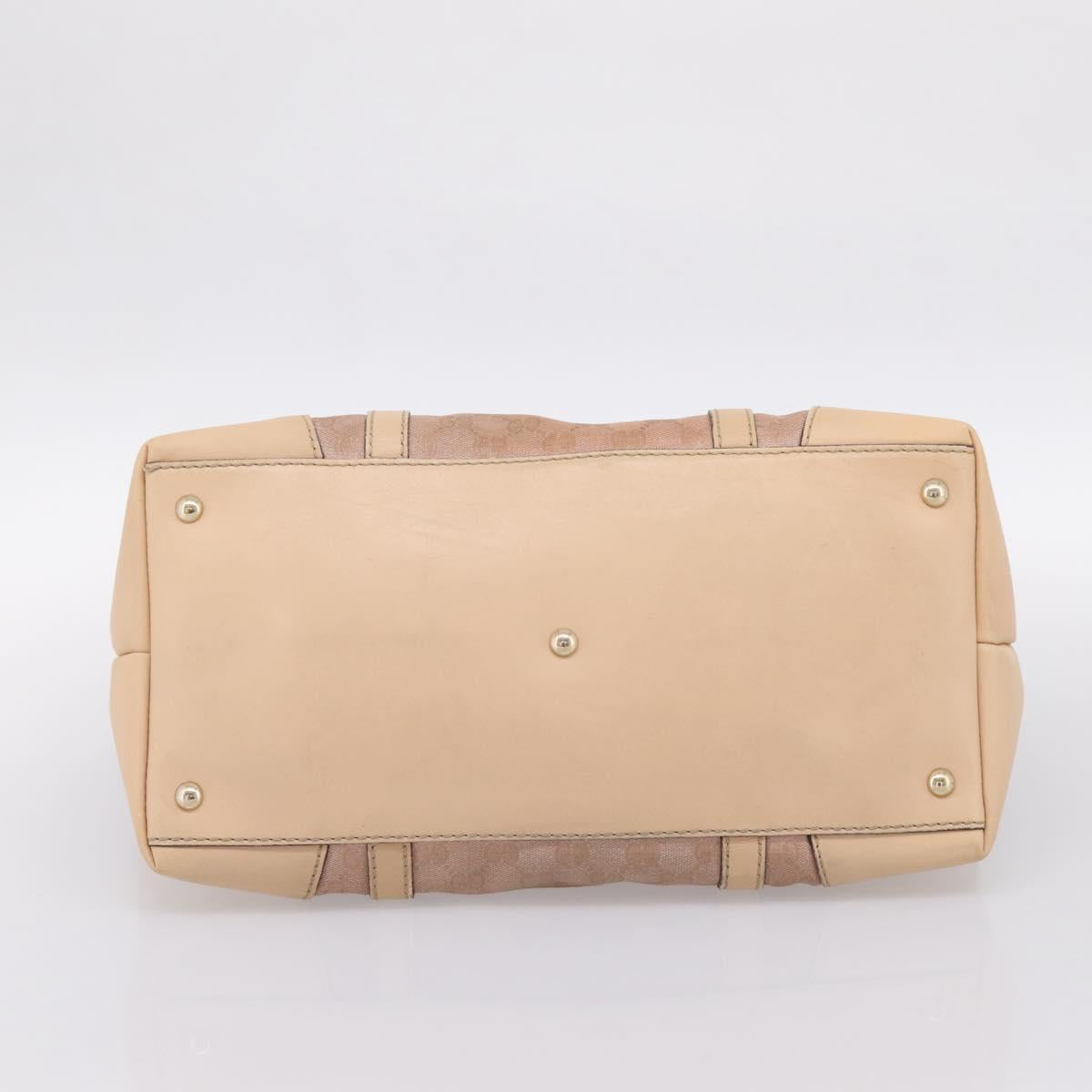 GUCCI GG Canvas Tote Bag Pink Gold Tone 257068 Auth BA14937 - Jerrillo image 5