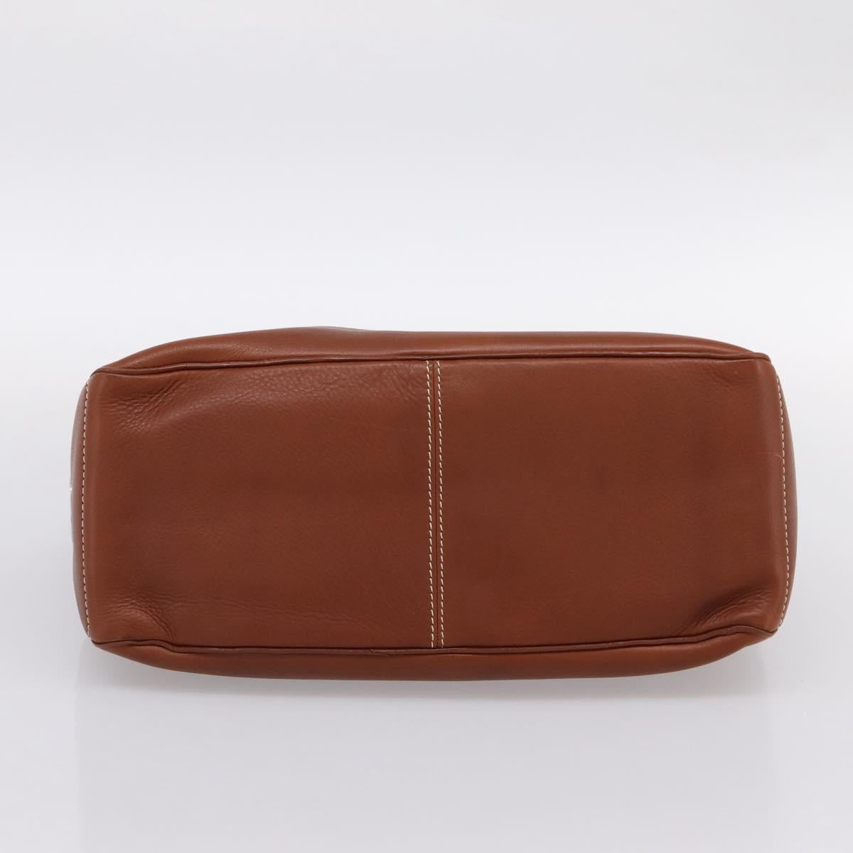 CELINE Boogie Bag Hand Bag Leather Brown Silver Auth BA14938A - Jerrillo image 9