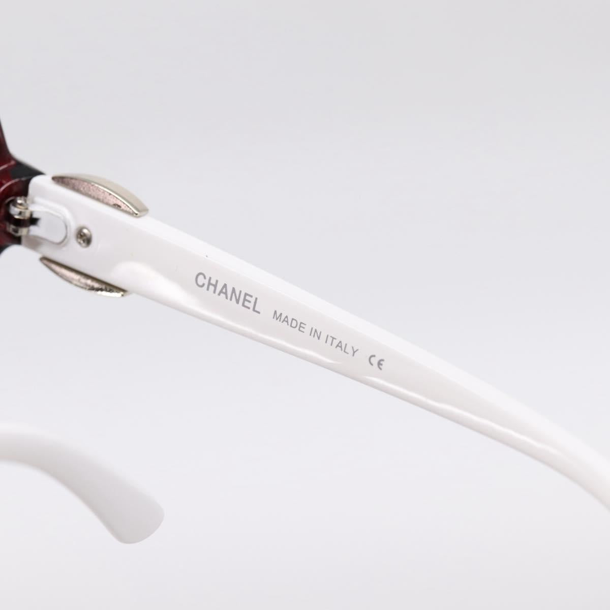 CHANEL Sunglasses Plastic White Silver CC Auth BA15024 - Jerrillo image 10