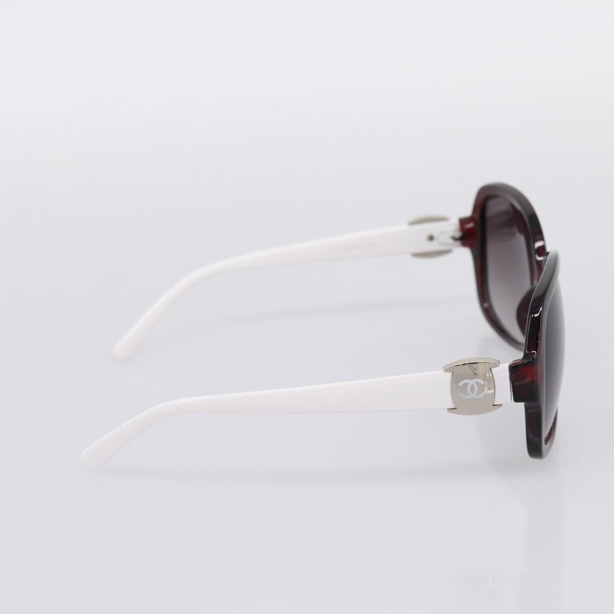 CHANEL Sunglasses Plastic White Silver CC Auth BA15024 - Jerrillo image 3