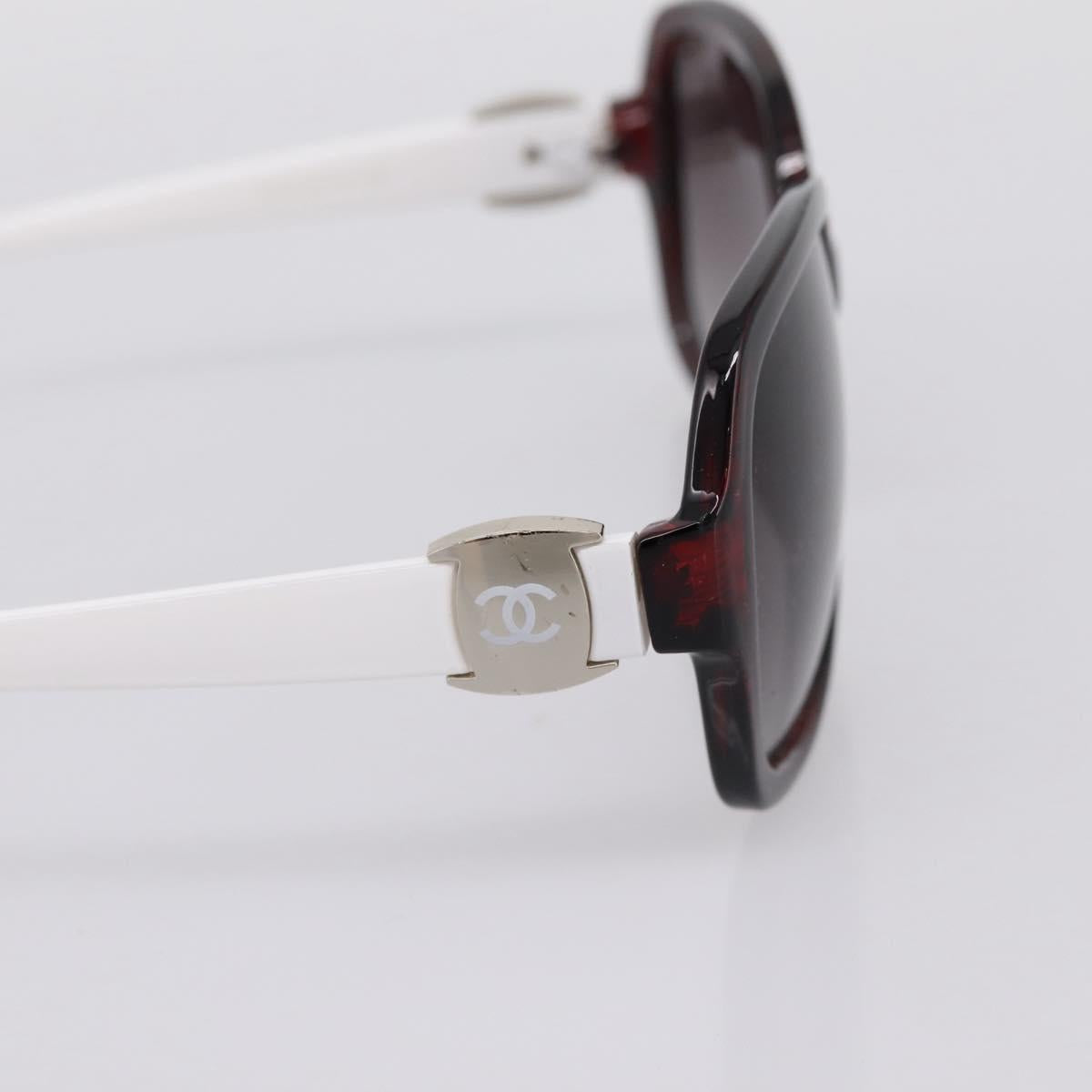 CHANEL Sunglasses Plastic White Silver CC Auth BA15024 - Jerrillo image 4