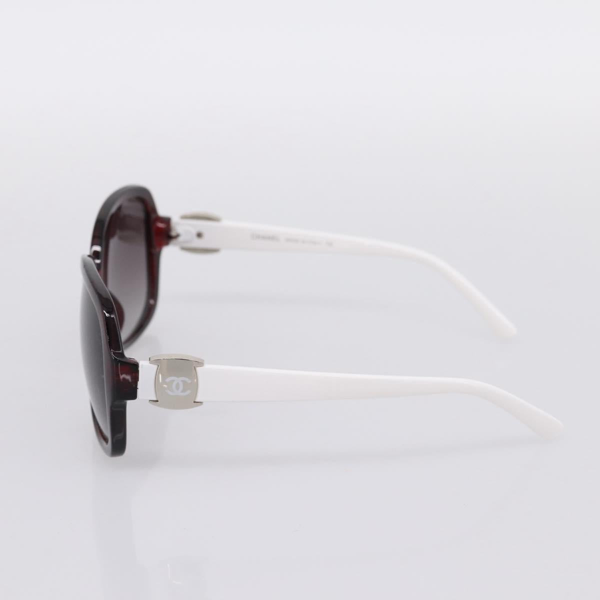 CHANEL Sunglasses Plastic White Silver CC Auth BA15024 - Jerrillo image 5