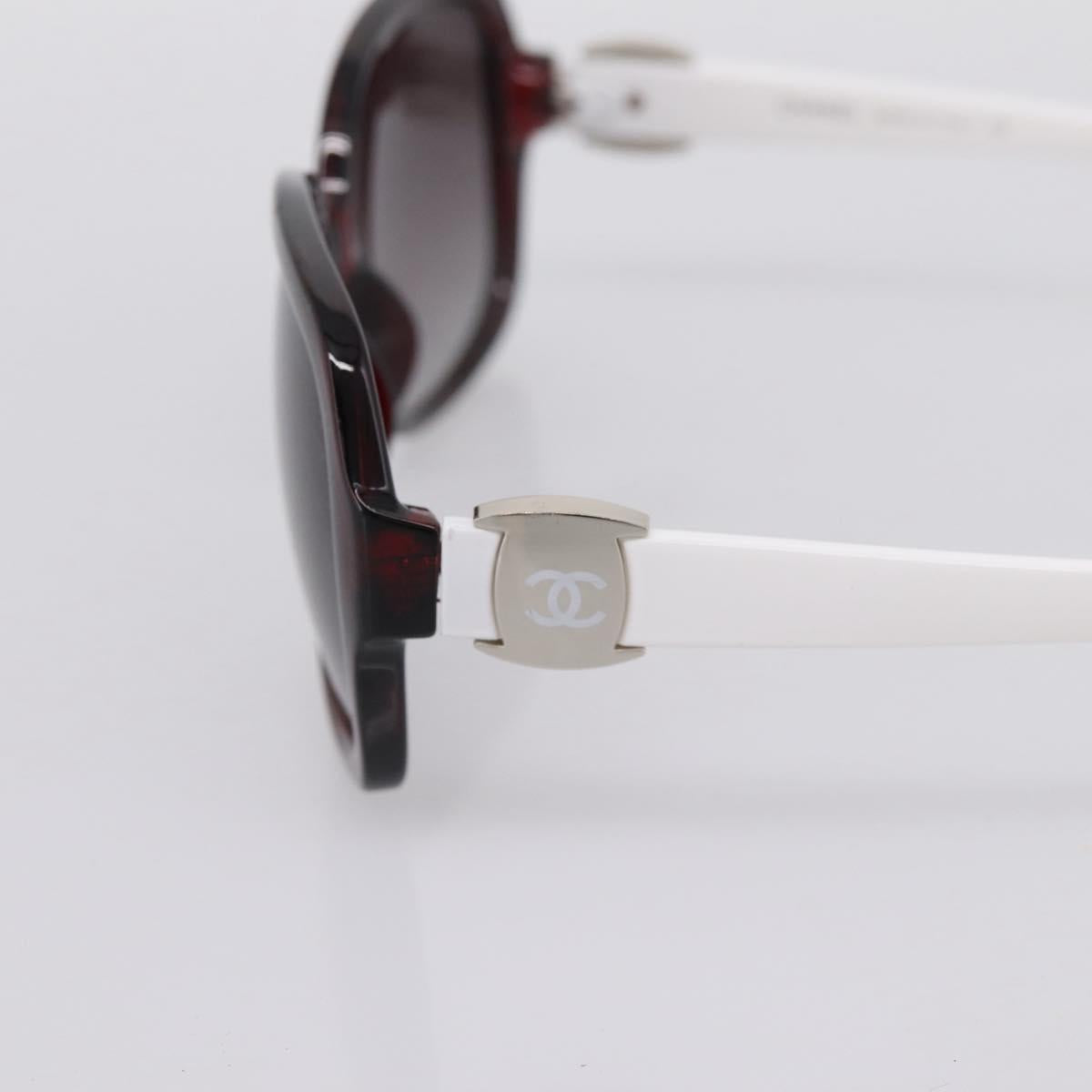 CHANEL Sunglasses Plastic White Silver CC Auth BA15024 - Jerrillo image 6