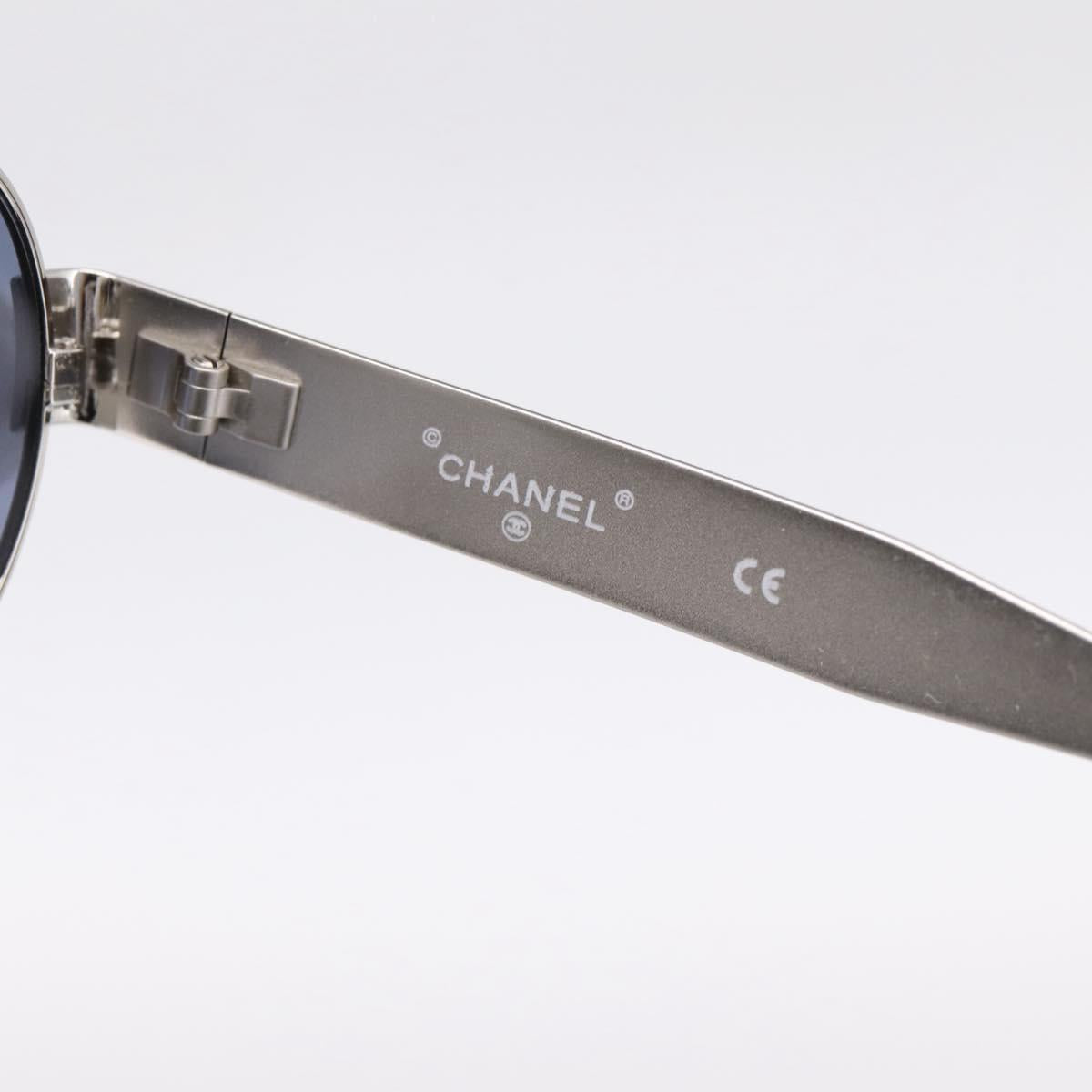 CHANEL Sunglasses Metal Silver Black CC Auth BA15289V - Jerrillo image 10