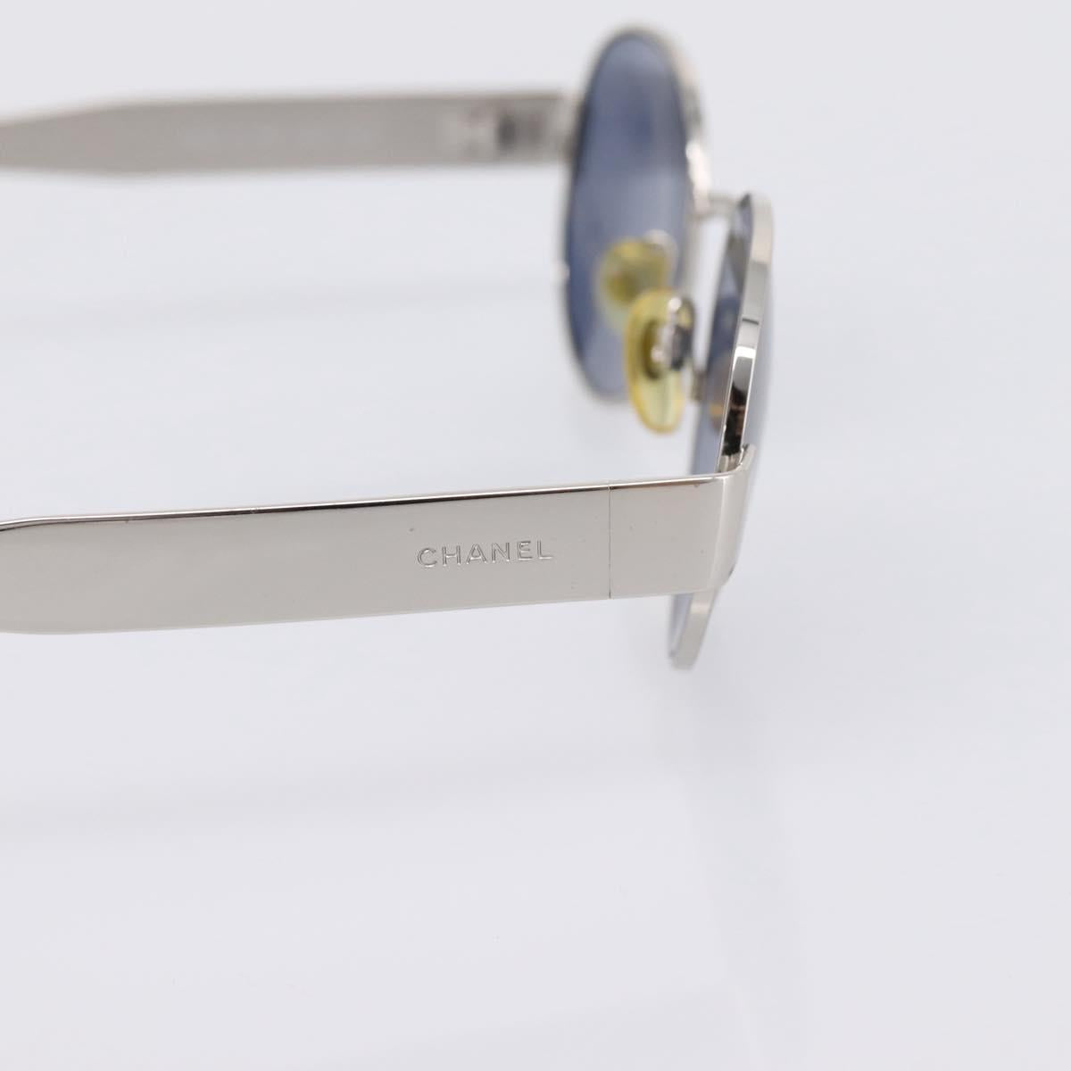 CHANEL Sunglasses Metal Silver Black CC Auth BA15289V - Jerrillo image 4