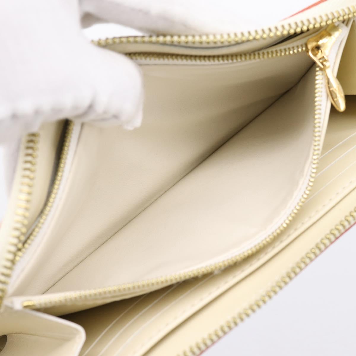LOUIS VUITTON Suhari Zippy Wallet Long Wallet Leather White M93026 Auth BA15356A - Jerrillo image 10