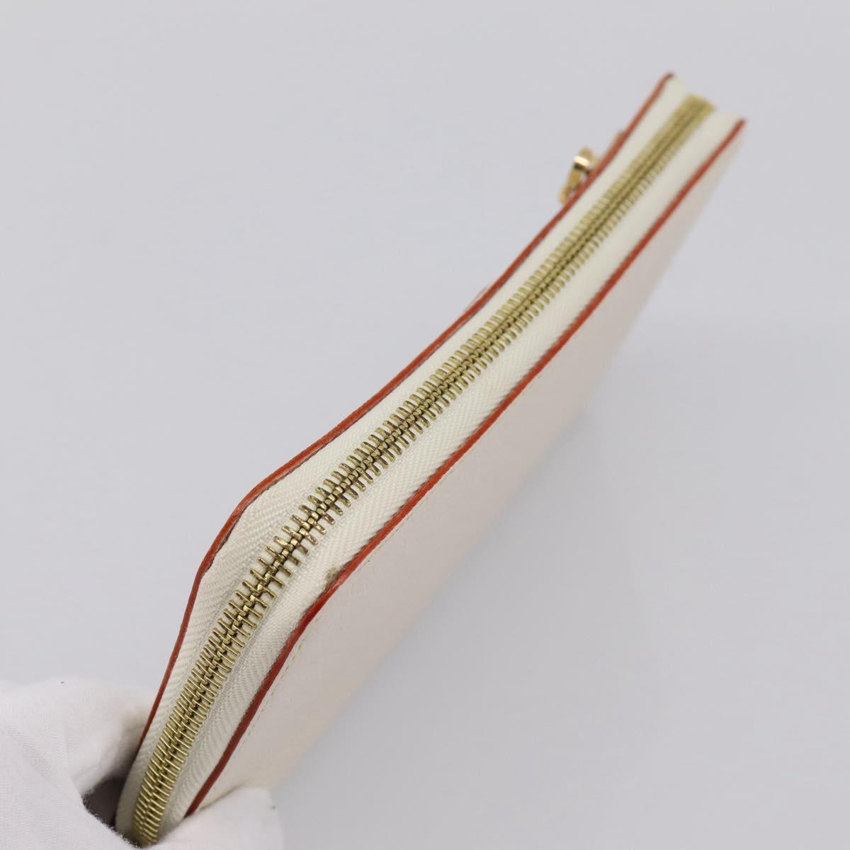 LOUIS VUITTON Suhari Zippy Wallet Long Wallet Leather White M93026 Auth BA15356A - Jerrillo image 5