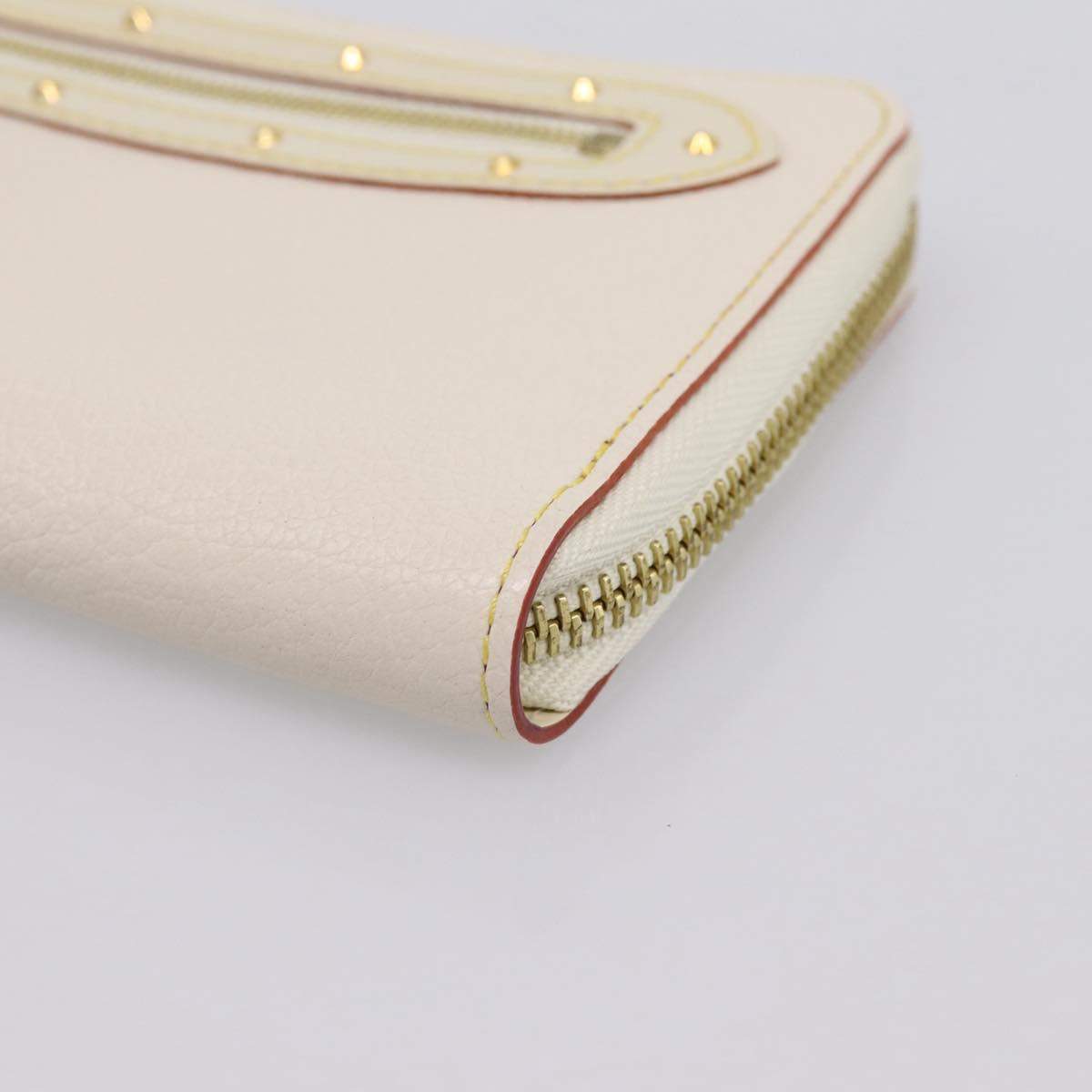 LOUIS VUITTON Suhari Zippy Wallet Long Wallet Leather White M93026 Auth BA15356A - Jerrillo image 7
