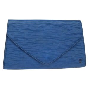LOUIS VUITTON Epi Art Deco Clutch Bag Blue M52635 LV Auth BA7217 - Jerrillo