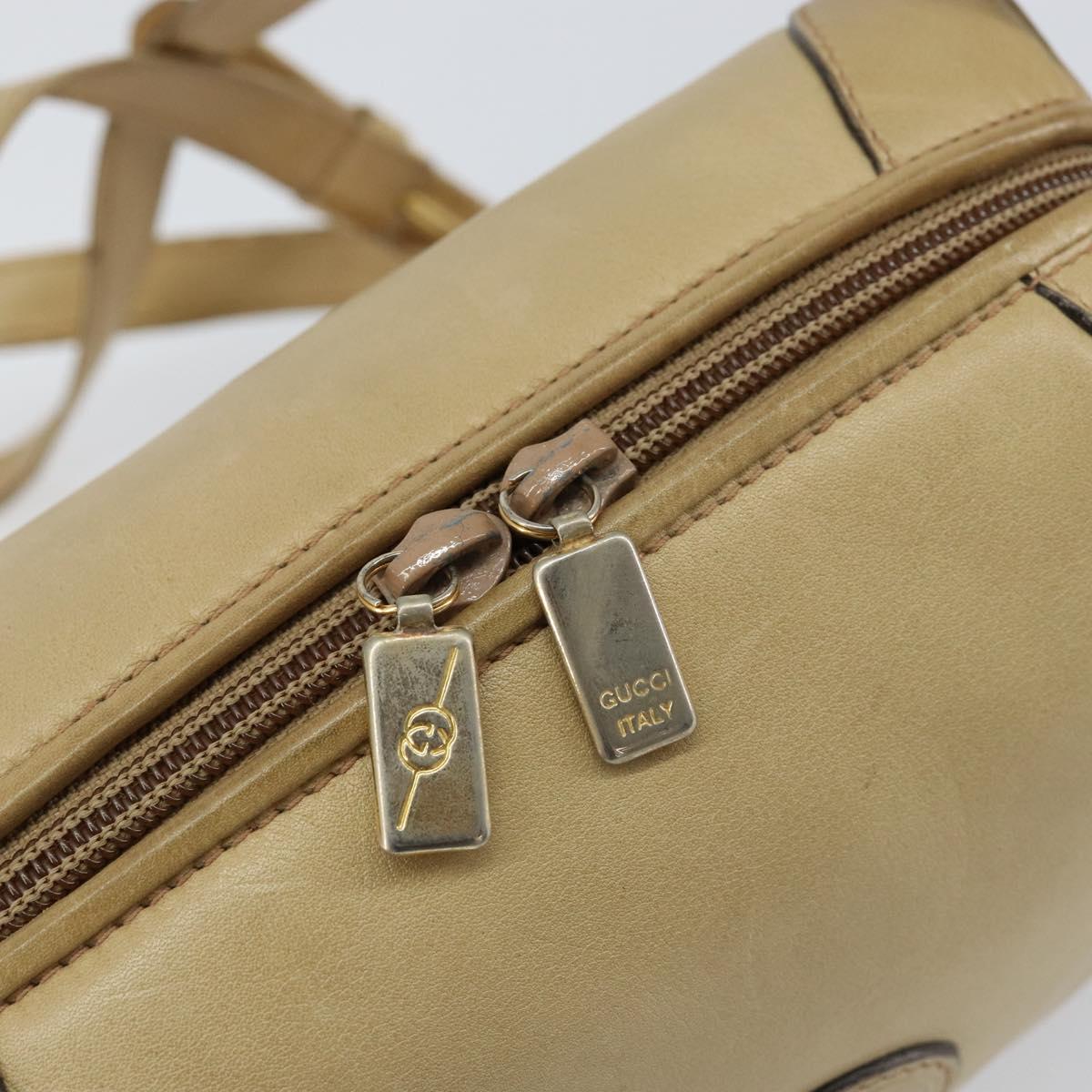 GUCCI Shoulder Bag Leather Beige Gold 67 01 5294 Auth BA7259 - Jerrillo image 10