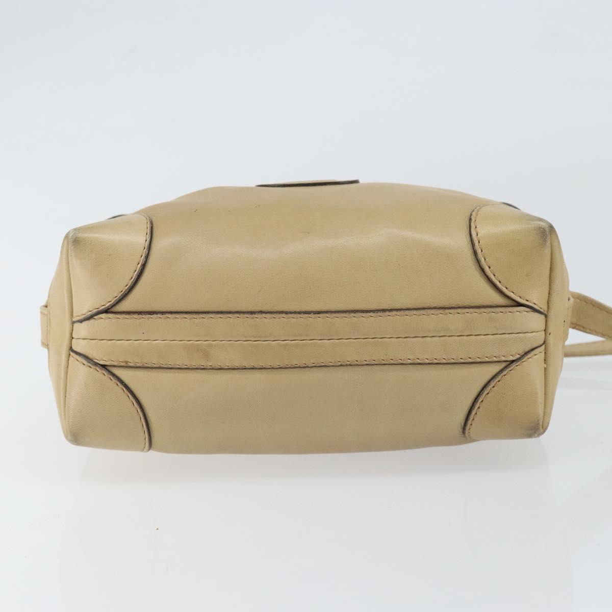GUCCI Shoulder Bag Leather Beige Gold 67 01 5294 Auth BA7259 - Jerrillo image 5