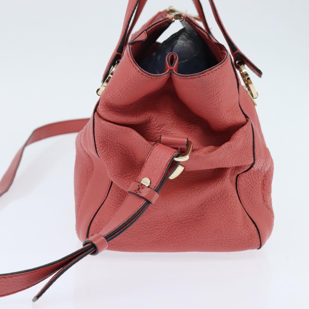 Chloe Bridget Hand Bag Leather 2way Pink Gold Auth BA7368 - Jerrillo image 4