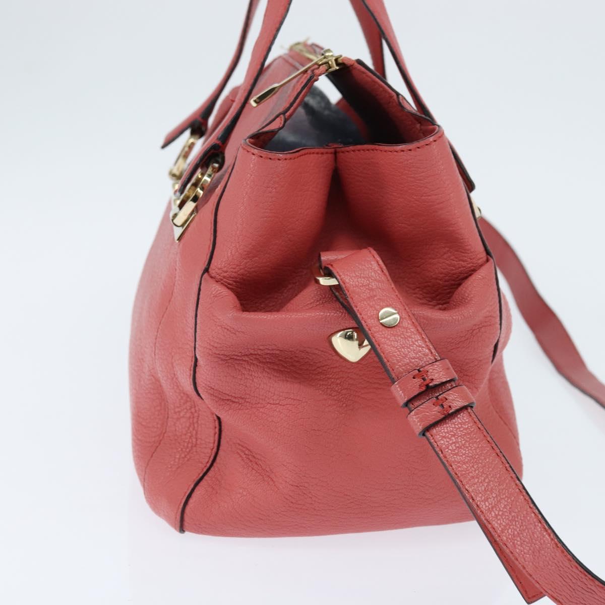 Chloe Bridget Hand Bag Leather 2way Pink Gold Auth BA7368 - Jerrillo image 5