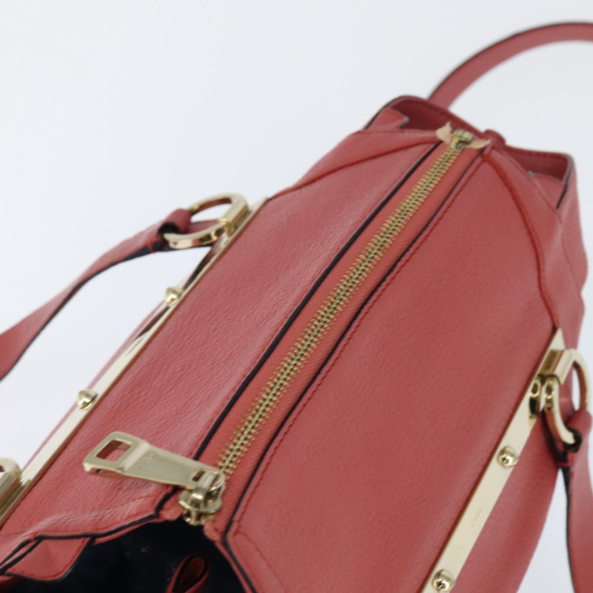 Chloe Bridget Hand Bag Leather 2way Pink Gold Auth BA7368 - Jerrillo image 6