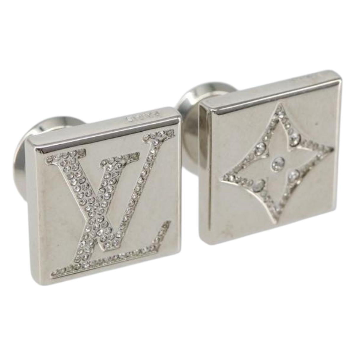 LOUIS VUITTON Bouton De Manchette Stratos Cuffs metal Silver M68252 Auth BA7567 – Jerrillo