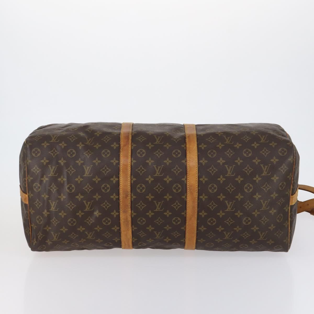 LOUIS VUITTON Monogram Keepall Bandouliere 60 Boston Bag M41412 LV Auth BA7613 - Jerrillo image 5