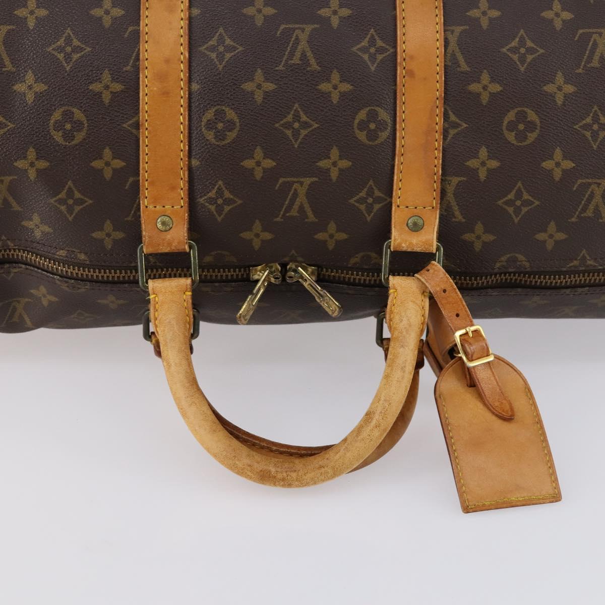 LOUIS VUITTON Monogram Keepall 55 Boston Bag M41424 LV Auth BA7894 - Jerrillo image 7