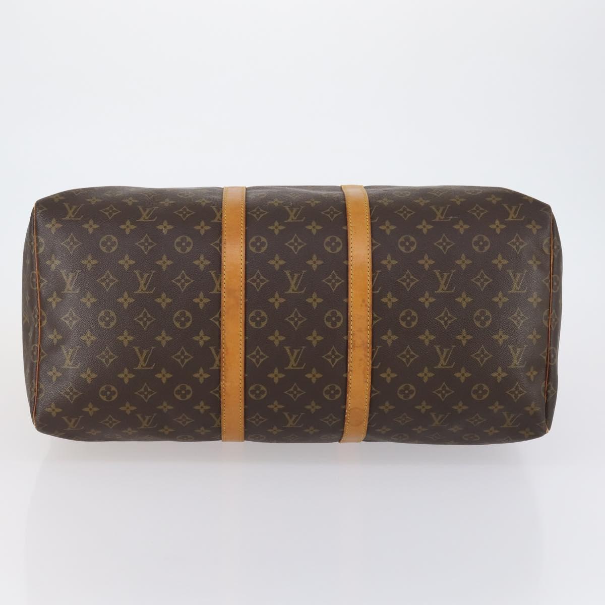 LOUIS VUITTON Monogram Keepall 55 Boston Bag M41424 LV Auth BA7894 - Jerrillo image 5